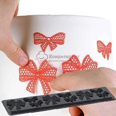 Коврик для кружев Бантики 40х8 см. Silikomart