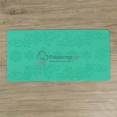 Коврик для кружев Снег кружится 39,6х20 см.