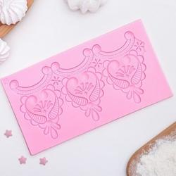Коврик для кружев Кружева 17,5х9,5 см. 1