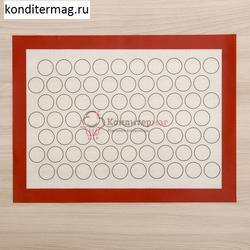 Коврик силиконовый Макаронс 30х40 см. 70 ячеек 1