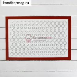 Коврик силиконовый Макаронс 40х60 см. 140 ячеек 3 см. 1