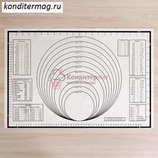 Коврик выпечки 38,5х59 см. с разметкой