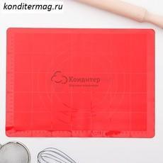 Коврик силиконовый 38х28 см. с разметкой Буссен
