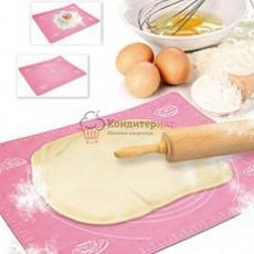 Коврик для выпечки 40х50 см. с разметкой Брадекс