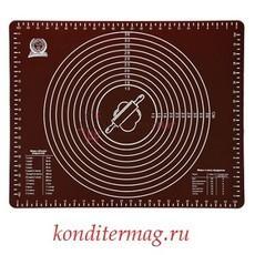 Коврик силиконовый 50х40 см. с разметкой Marmiton