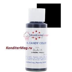 Краситель для шоколада Americolor Черный Black 56 г. 1