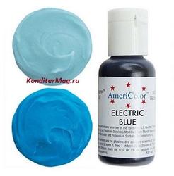 Краситель гелевый Голубой электрик Electric Blue AmeriColor 21 г. 0216 1