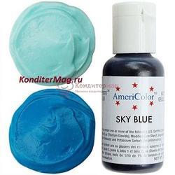 Краситель гелевый AmeriColor Голубое небо Sky Blue 21 г. 1