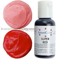 Краситель гелевый AmeriColor Красный насыщ. Super Red 21 г. 1