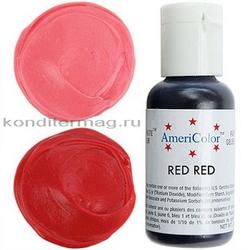 Краситель гелевый Красный Яркий Red-Red AmeriColor 21 г. 0252 1