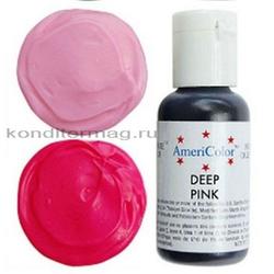 Краситель гелевый AmeriColor Розовый темный (Deep Pink) 21 г. 1