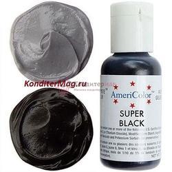 Краситель гелевый AmeriColor Черный Super Black 21 г. 1
