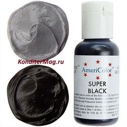 Краситель гелевый Америколор Черный (Super Black) 21 г. 1