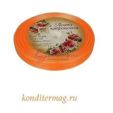 Лента капроновая №90 Персиковая 1 см.х20 м.