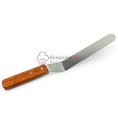 Лопатка кондитерская 12х2,5 см. изогнутая нерж. сталь 2241