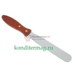 Лопатка кондитерская 28х3 см. прямая металл 1