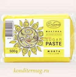 Мастика сахарная Криамо желтая 500 г. 1