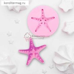 Молд силиконовый Морская звезда 7,5 см. 1
