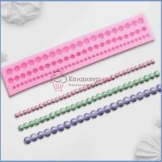 Молд силиконовый Жемчужины 6,8,10 мм. 22х4 см.
