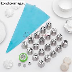 Набор кондитерский 25 предм. Тюльпаны в кейсе 1