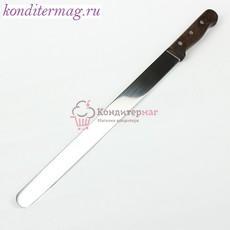 Нож для разрезания бисквитов 35 см. ровный край Chef Master