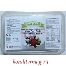 Мастика сахарная Polen Vizyon белая цветочная 1 кг.