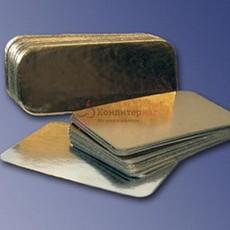 Подложка под торт 0,8 мм. 37х13 см. зол/сер