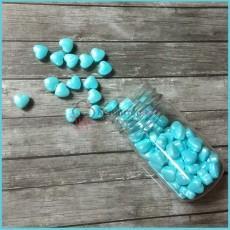 Посыпка сахарная Сердечки голубые перл. 10х8 мм. 50 г.