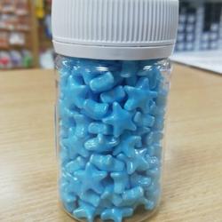 Посыпка сахарная Звездочки голубые перл. 10 мм. 50 г. 1
