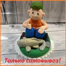 Фигурка сахарная Рыбак 9 см.