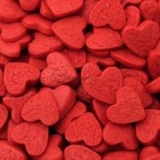 Посыпка сахарная Сердечки красные 90 г.