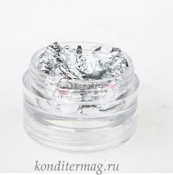 Серебро пищевое 1 лист хлопья 1