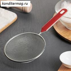 Ситечко с ручкой d-12 см. Хозяюшка металл 3628397 1