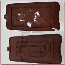 Форма для конфет Плитка Осколки 8х15 см. силикон