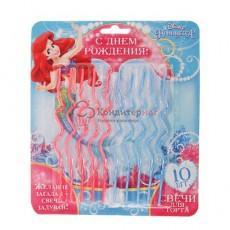 Свеча для торта Ариэль Спиральки 14 см. 10 шт.