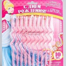 Свеча для торта Золушка 10 шт. 14 см.