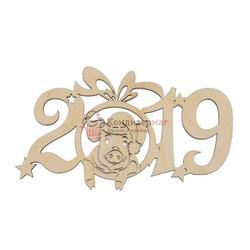 Топпер 2019 Свинья 11х7 см. 1