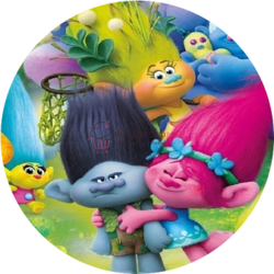 Вафельная картинка Тролли 1