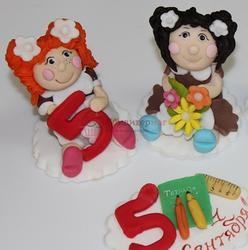 Украшение сахарное Школьница 6 см. 1
