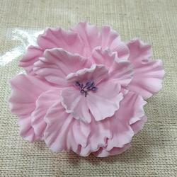 Сахарные цветы Пион розовый 10 см. 1 шт. 1
