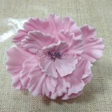 Сахарные цветы Пион розовый 10 см. 1 шт.