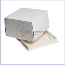 Коробка для торта 17х17х10 см. Белая
