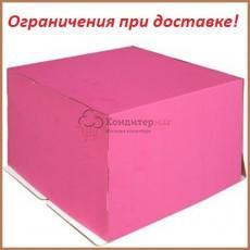 Упаковка для торта 5 кг. 40х40х30 см. Розовая