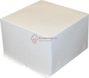 Упаковка для торта 3 кг. 30х30х25 см. Белая 1