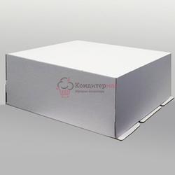 Упаковка для торта 5 кг. 50х40х21 см. Белая 1
