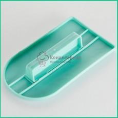 Утюжок кондитерский с ручкой 15х8,5х3 см. пластик