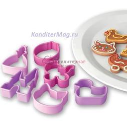Формочка для печенья Для девочек 6 шт. пластик Delicia Kids 1