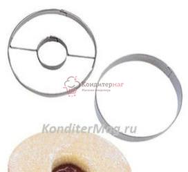 Формочка для печенья Круг с начинкой 5,5 см. металл Tescoma 1