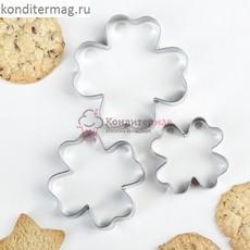 Формочка для печенья Клевер 3 шт. металл