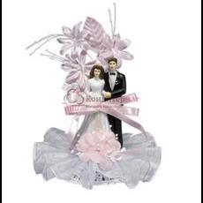 ﻿Жених и невеста свадебное украшение 21 см. Ambras пластик